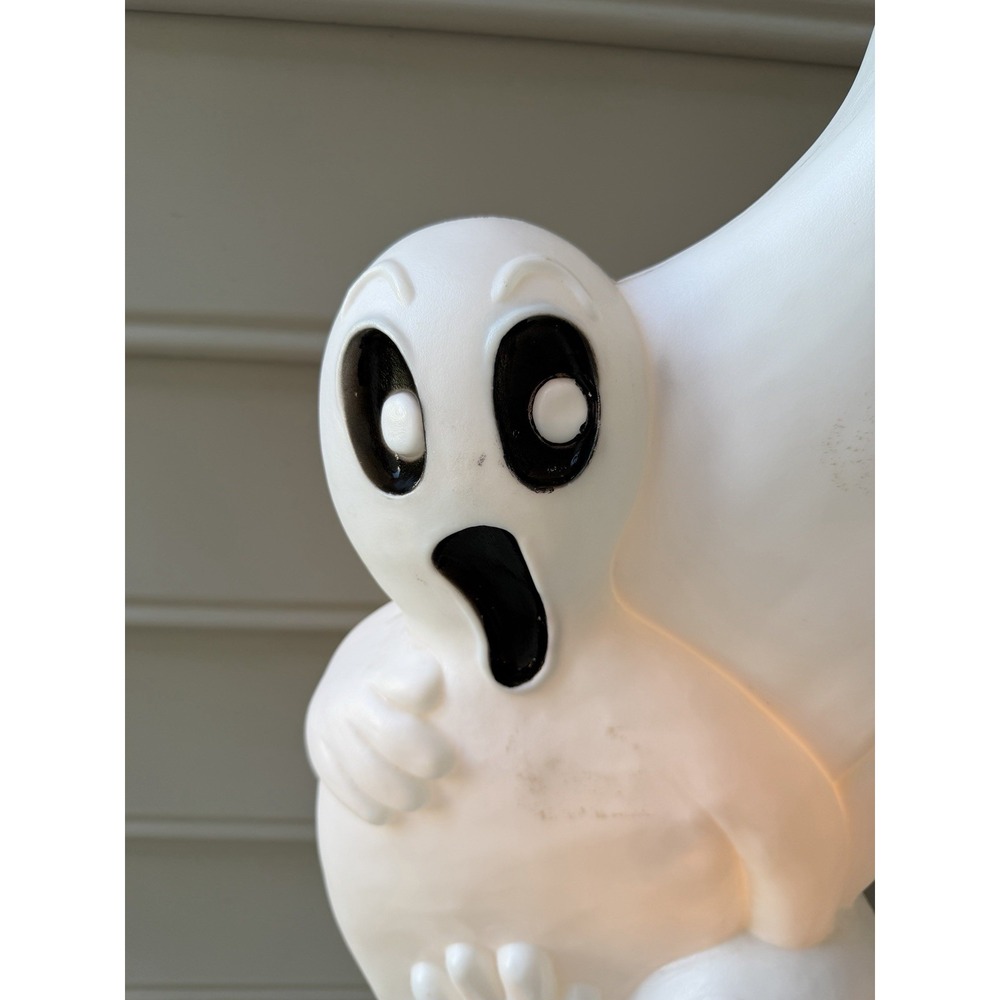 1995 40" Union Products Ghosts Tombstone Lighted Blow Mold Halloween Vtg Works - Picture 3 of 8